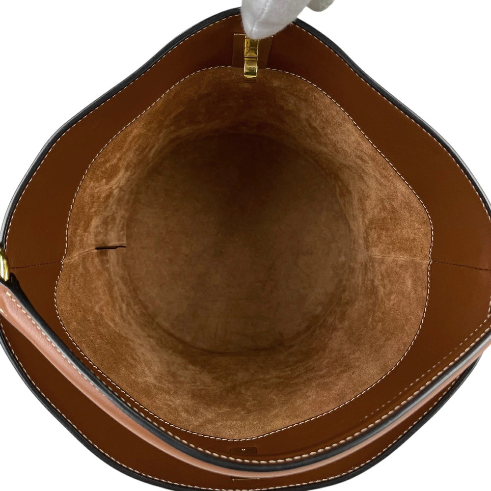 Celine Teen Bucket Bag Shoulder Leather Brown - Picture 7 of 7